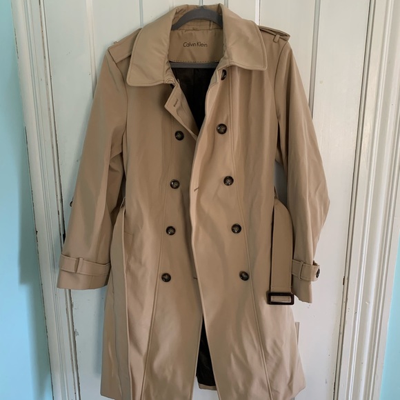 Calvin Klein Jackets & Blazers - Tan Calvin Klein trench coat size XL